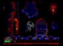 gargoyles-10312022 - A screen shot from the Sega Genesis game, Gargoyles